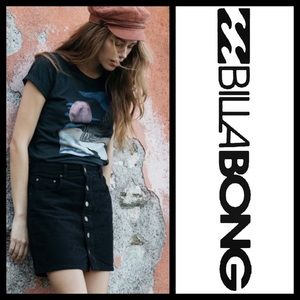 Billabong Good Life Black Skirt New